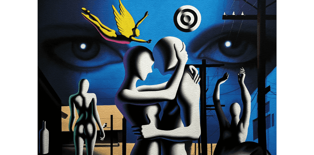 Mark Kostabi, ‘The Alternating Current of Desire’, 2022, Print, Serigraph, null, Numbered