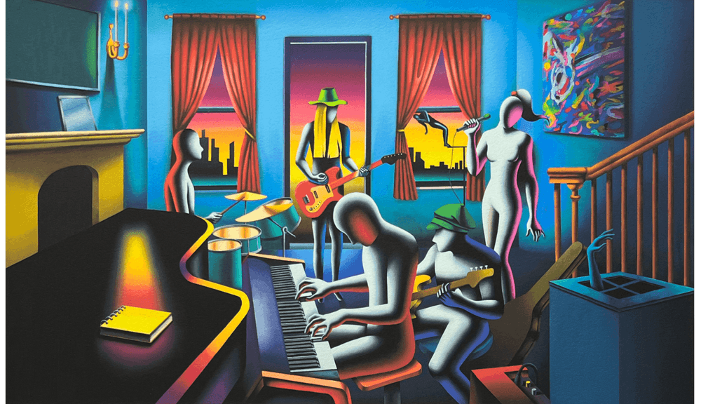 Mark Kostabi, ‘The Mystic Chords Of Memory’, 2022, Print, Giclée, null, Numbered
