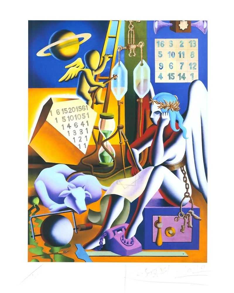 Mark Kostabi, ‘Time Will Tell’, 2020, Print, Giclèe, null, Numbered, Dated