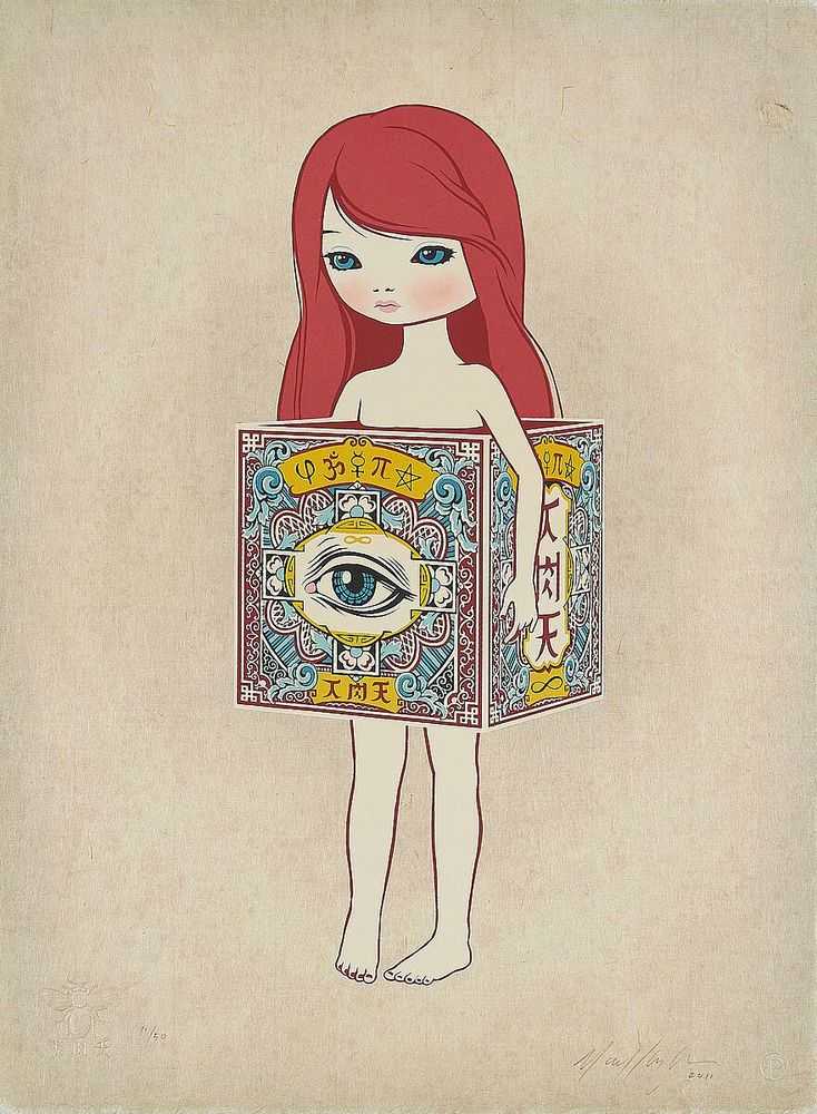 Mark Ryden, ‘Eye Of Eternity’, 01-12-2011, Print, 8-color serigraph, Pressure Printing, Numbered, Framed
