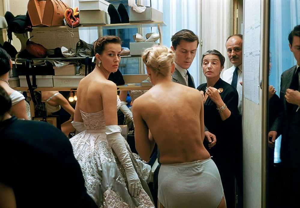 Mark Shaw, ‘Backstage Two Bare Backs’, 1954, Print, Pigment print on Hahnemϋhle photo rag paper, null, 