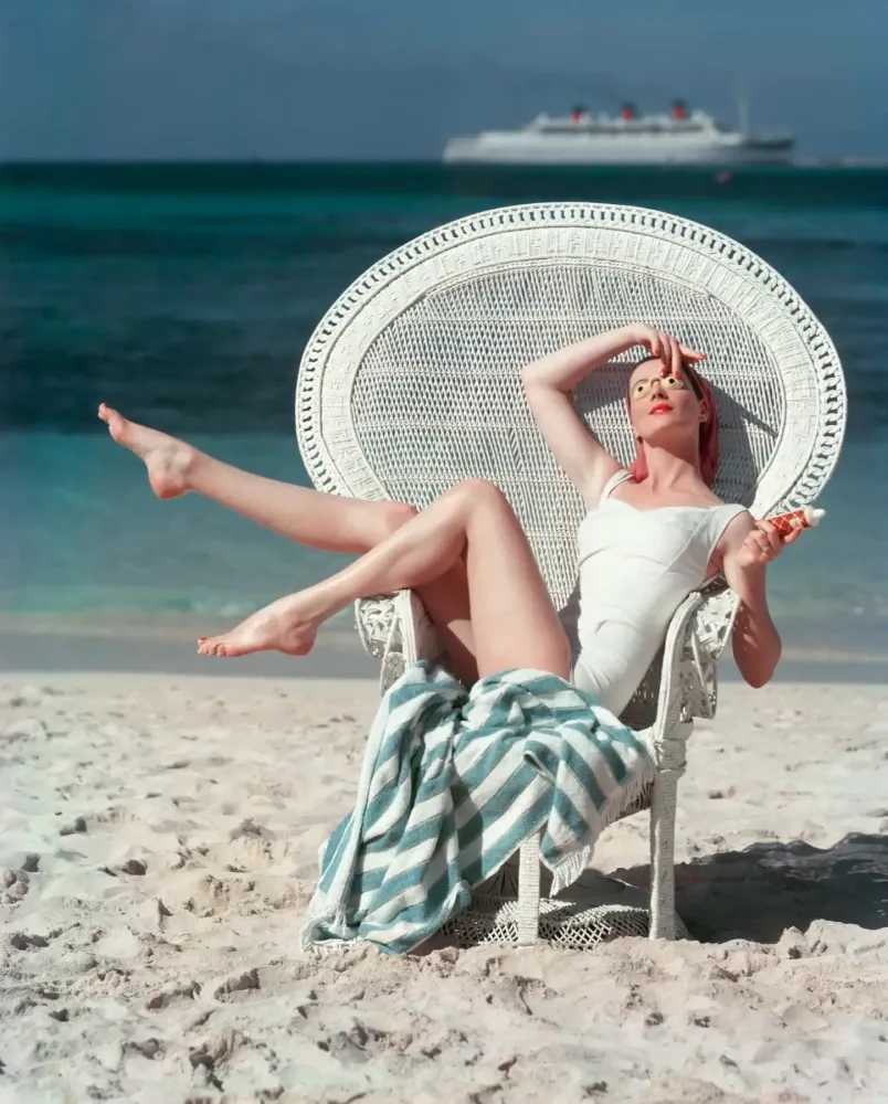 Mark Shaw, ‘Beach White Chair (Small)’, 1950, Print, Pigment print on Hahnemϋhle photo rag paper, null, 