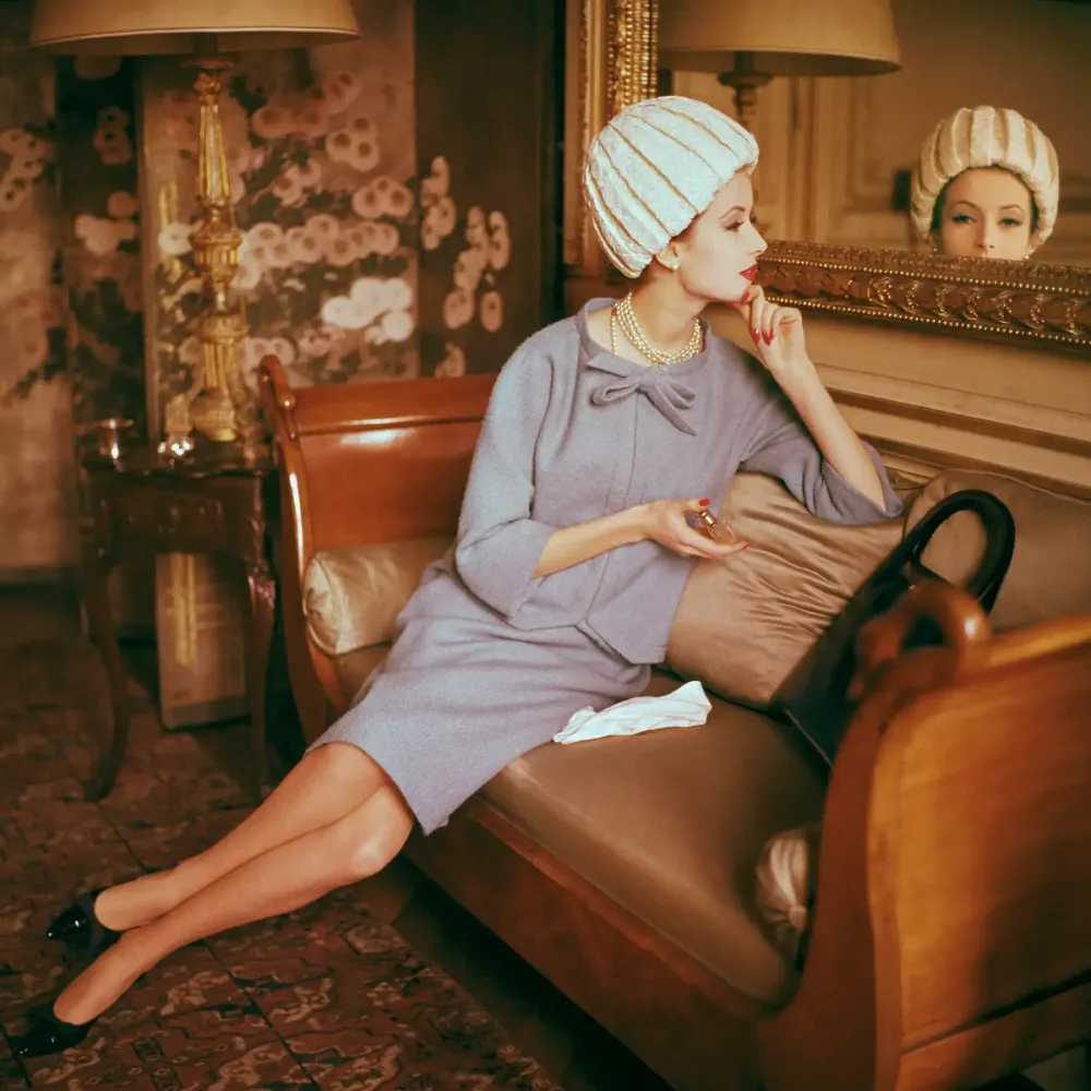 Mark Shaw, ‘Designers' Homes Dior Blue Suit (Small)’, 1960, Print, Pigment print on Hahnemϋhle photo rag paper, null, 