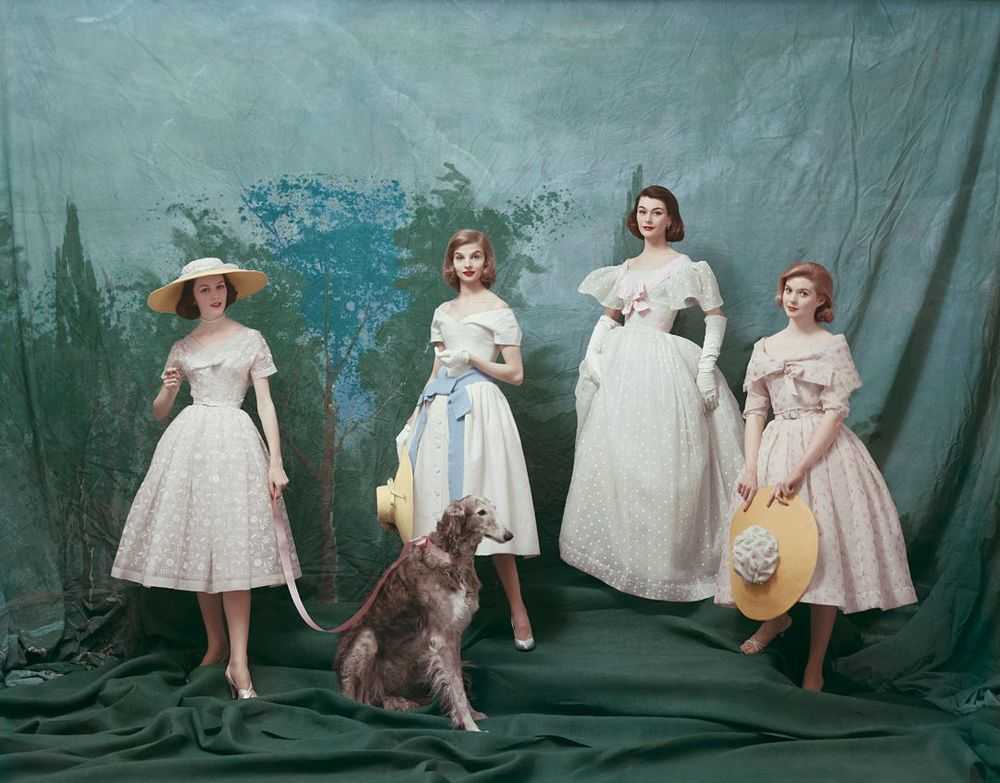 Mark Shaw, ‘Dior, Gainsborough Girls, Studio With Afghan’, 1956, Print, Pigment print on Hahnemϋhle photo rag paper, null, 