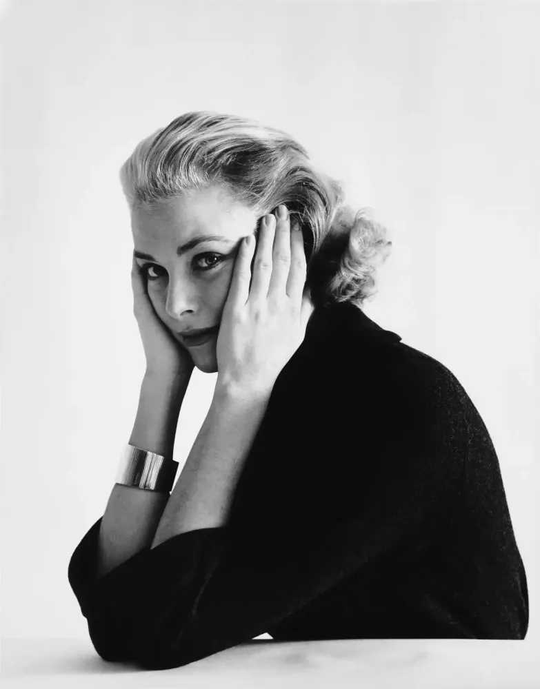 Mark Shaw, ‘Grace Kelly, Head Resting in Hands, 1954’, 1954, Print, Pigment print on Hahnemϋhle photo rag paper, null, 