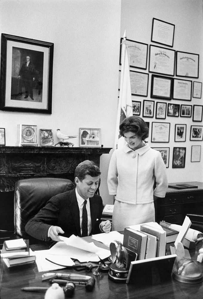 Mark Shaw, ‘Kennedys, Jackie in JFK's Senate Office, 1960’, 1960, Print, Pigment print on Hahnemϋhle photo rag paper, null, 