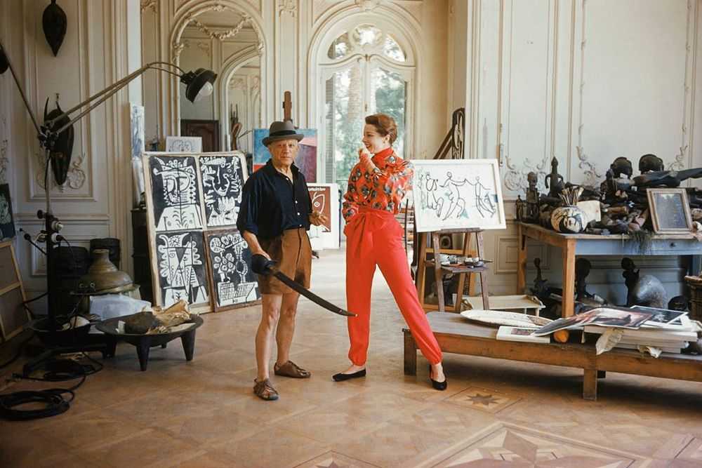 Mark Shaw, ‘Picasso with Bettina and Sword 1955’, 1955, Print, Pigment print on Hahnemϋhle photo rag paper, null, 