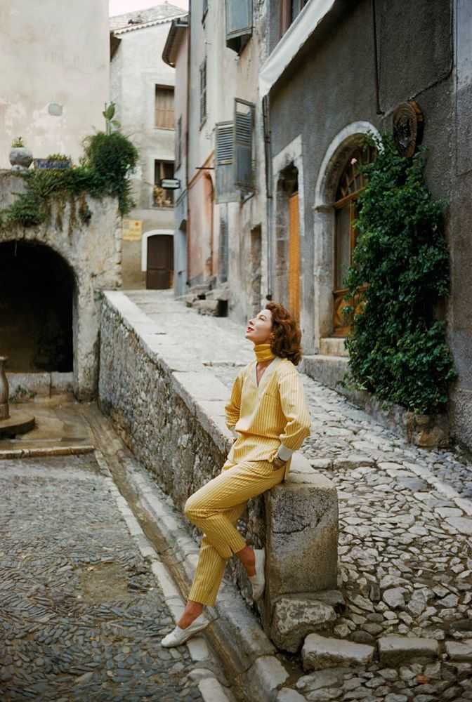 Mark Shaw, ‘St. Tropez Model in Yellow Ensemble’, 1956, Print, Pigment print on Hahnemϋhle photo rag paper, null, 