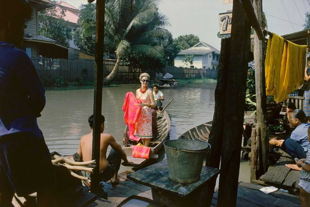 Mark Shaw, ‘Tiger Morse in White on Boat’, 1962, Print, Pigment print on Hahnemϋhle photo rag paper, null, 