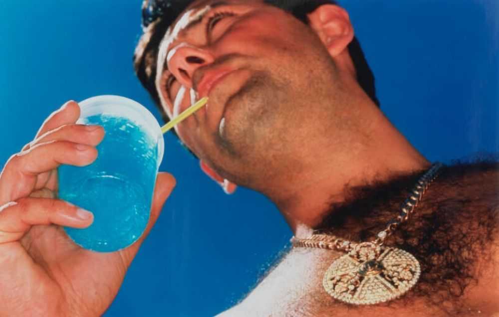 Martin Parr, ‘Man Drinking Blue Liquid ’, 2001, Print, Lambda print, null, 
