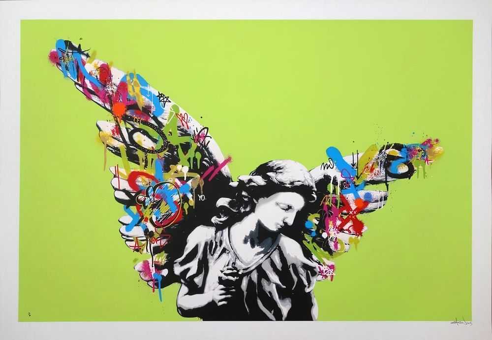 Martin Whatson, ‘Angel (Lime Edition)’, 2013, Print, 14 colour hand pulled screenprintSomerset satin white 300gsm paper, Graffiti Prints, Numbered, Dated