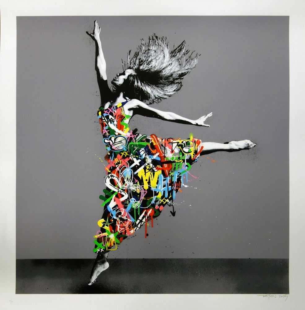 Martin Whatson, ‘Dancer’, 2015, Print, Hand-finished 20 layer screenprint On 350gsm somerset satin paper, Graffiti Prints, Numbered, Dated, Handfinished