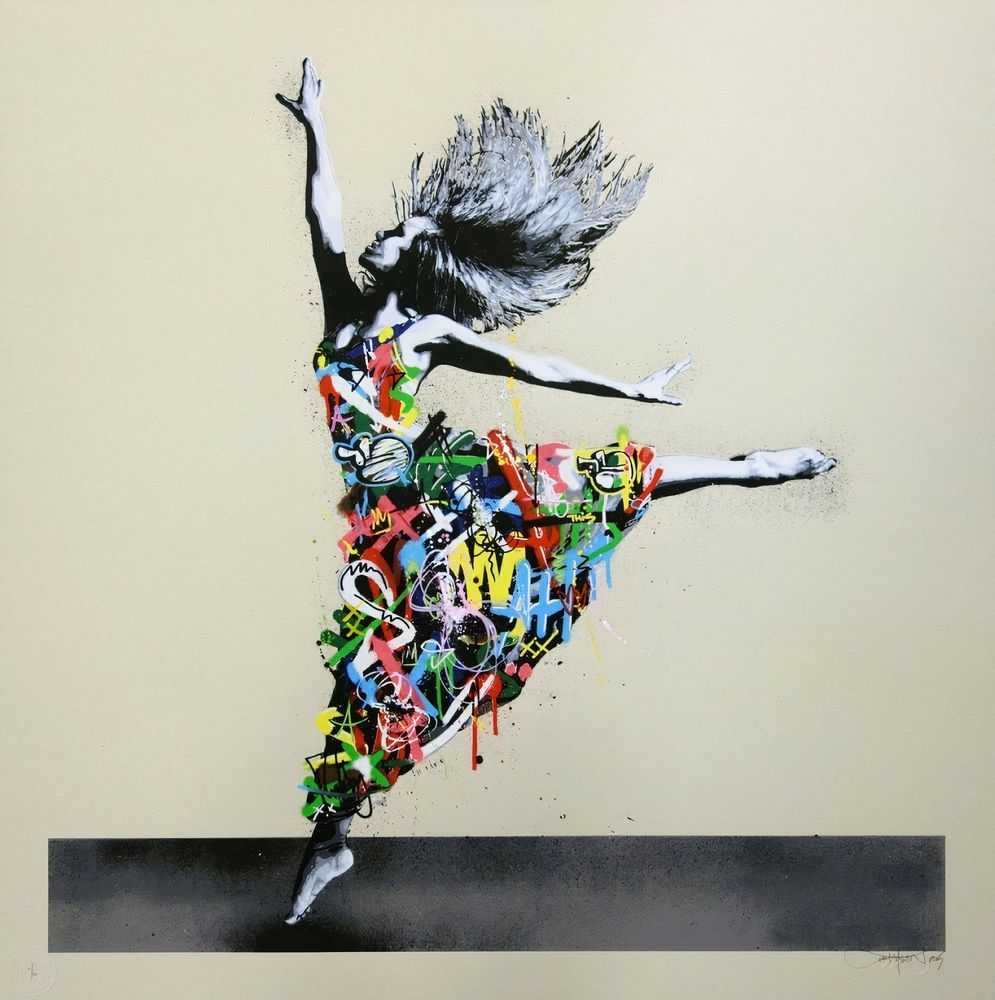 Martin Whatson, ‘Dancer (Desert)’, 2015, Print, hand-finished 20 Layer screenprint On 350gsm somerset satin paper, Graffiti Prints, Numbered, Dated, Handfinished