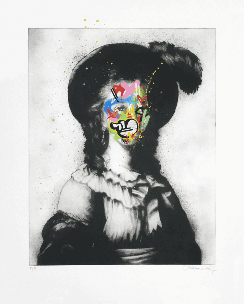 Martin Whatson, ‘Feather’, 2017, Print, hand-finished photopolymer etchings, Graffiti Prints, Numbered, Dated, Handfinished