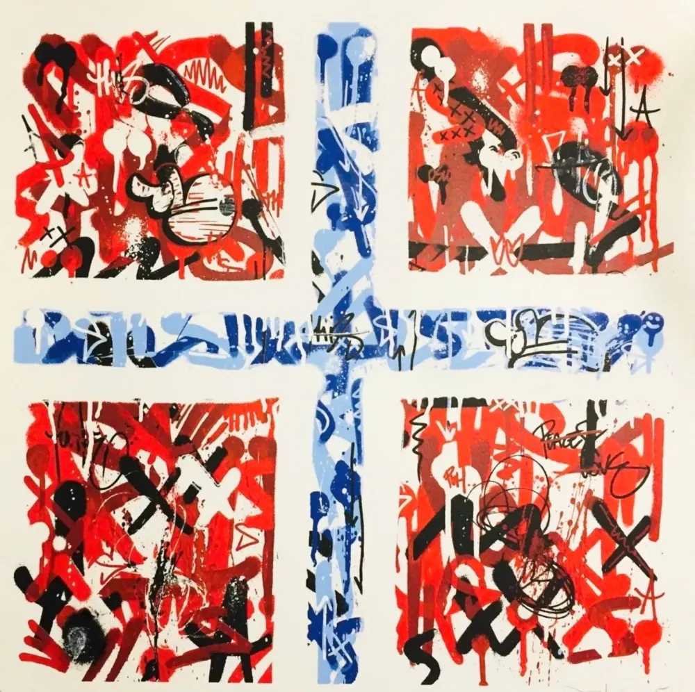 Martin Whatson, ‘Flag’, 2015, Print, Hand pulled screen print on somerset paper, null, Numbered