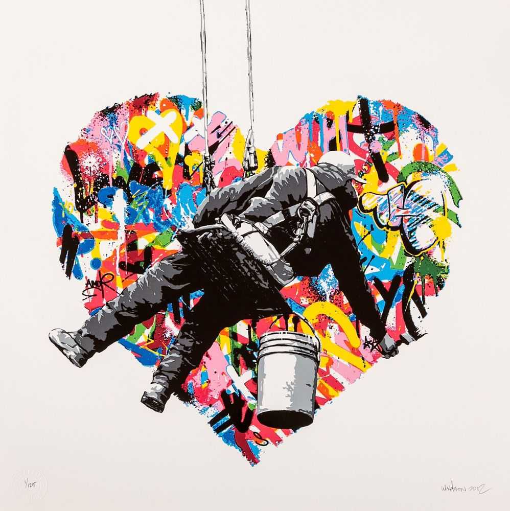 Martin Whatson, ‘Make Love’, 2012, Print, 12 colour screenprint on 300gsm somerset paper with uv black inks., Graffiti Prints, Numbered, Dated