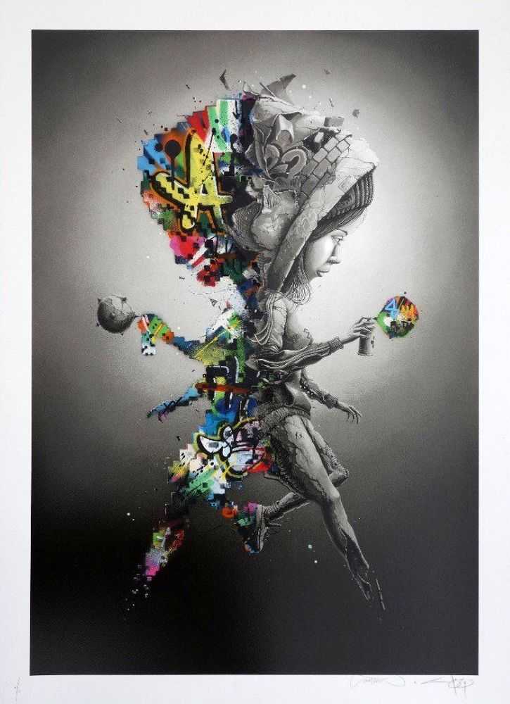 Martin Whatson, ‘Alter Ego Collab’, 2018, Print, Hand-finished 9 colour screenprint on 300gsm Somerset Paper, Graffiti Prints, Numbered, Dated, Handfinished