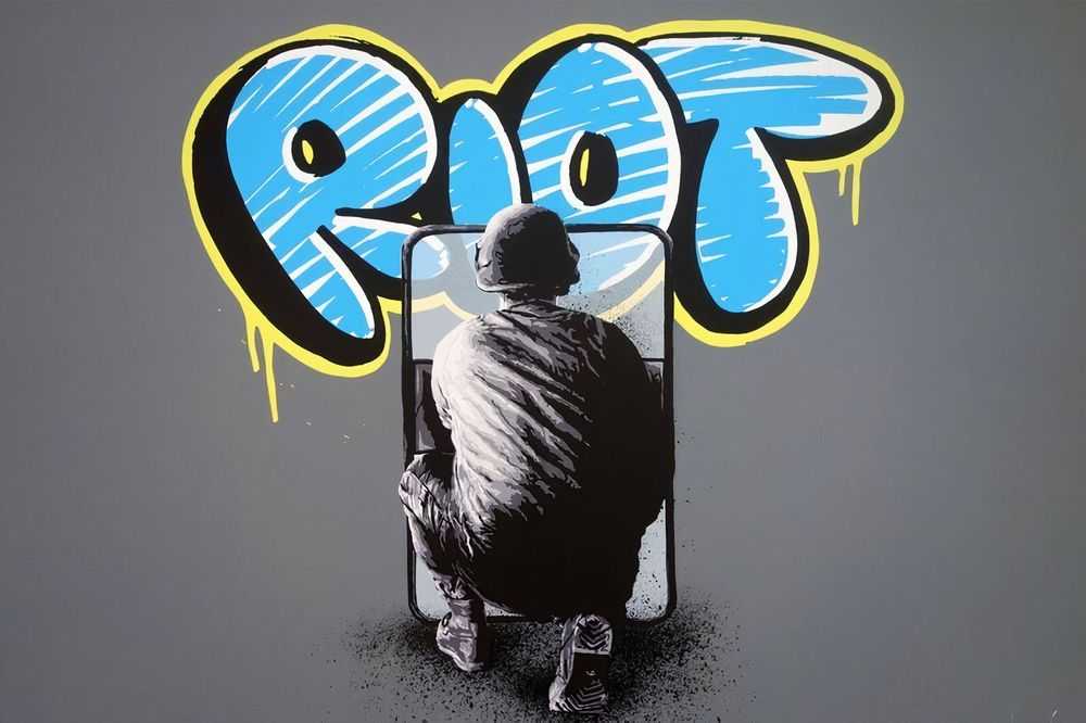 Martin Whatson, ‘Riot’, 2016, Print, 10 colour screenprint on 300gsm somerset paper, Graffiti Prints, Numbered, Dated