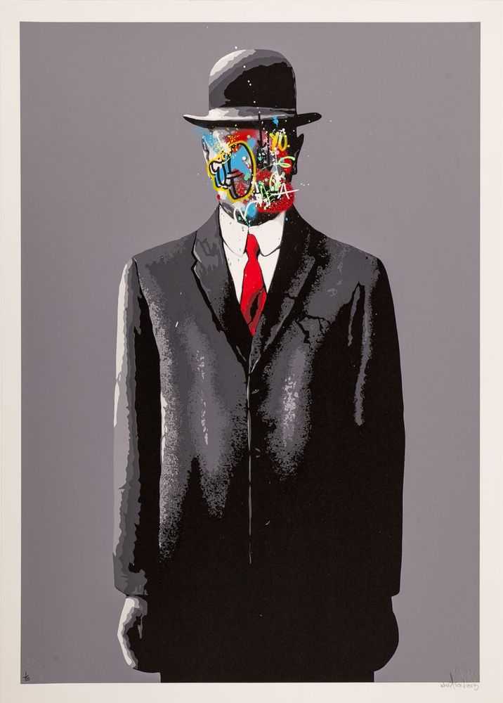 Martin Whatson, ‘Son Of Man (Battleship Grey)’, 2013, Print, Signed 8 colour screenprint with hand finishing on 300gsm Somerset paper, Graffiti Prints, Numbered, Dated, Handfinished