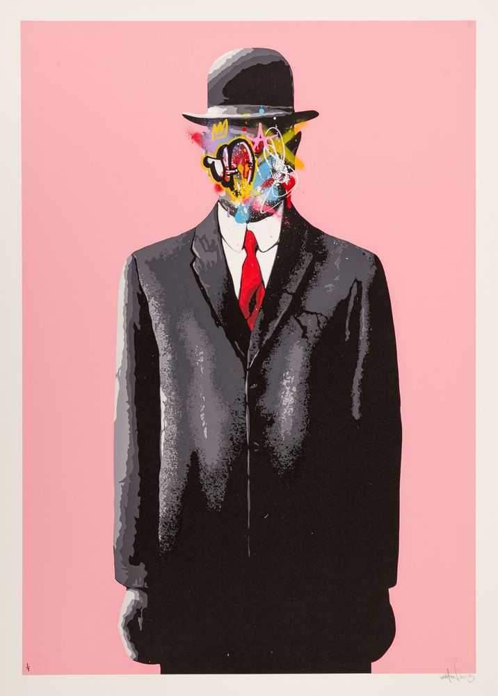 Martin Whatson, ‘Son Of Man (Light Pink)’, 2013, Print, Signed 8 colour screenprint with hand finishing on 300gsm Somerset paper, Graffiti Prints, Numbered, Dated, Handfinished