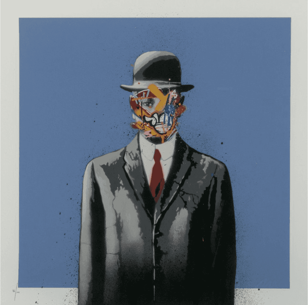 Martin Whatson, ‘Son Of Man (Mini Blue)’, 2013, Print, Screenprint in colours on paper, Graffiti Prints, Numbered