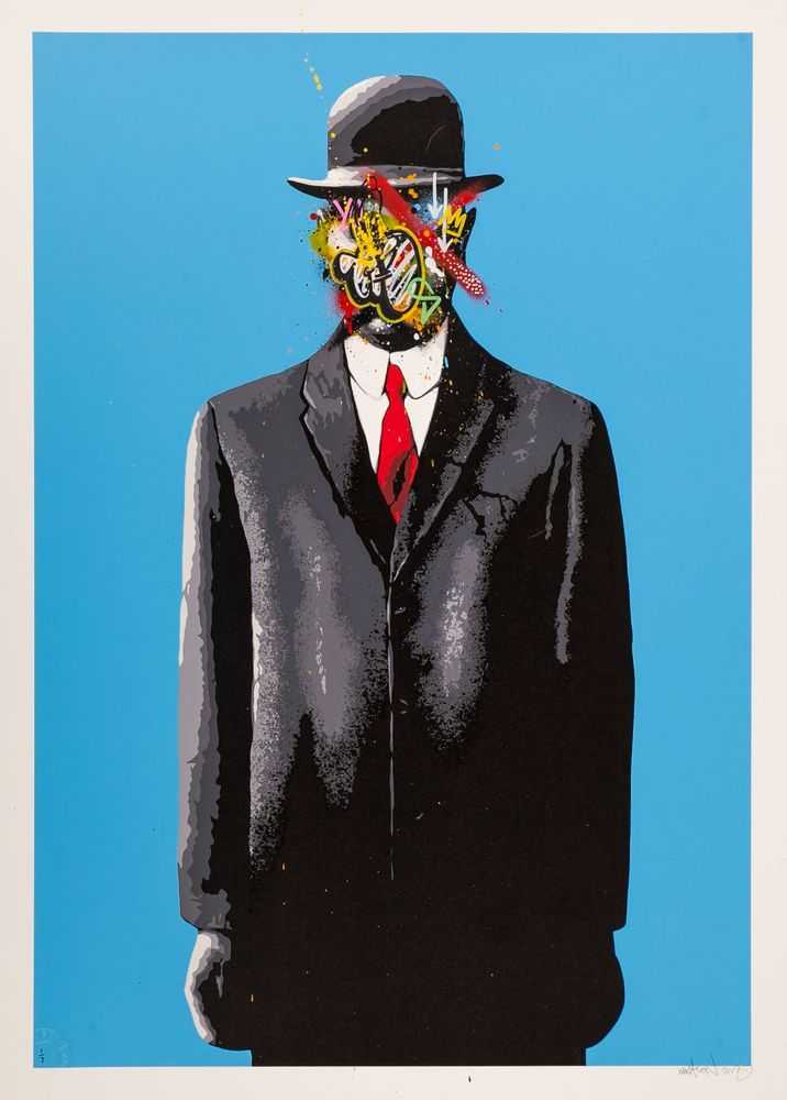 Martin Whatson, ‘Son Of Man (Sky Blue)’, 2013, Print, Signed 8 colour screenprint with hand finishing on 300gsm Somerset paper, Graffiti Prints, Numbered, Dated, Handfinished