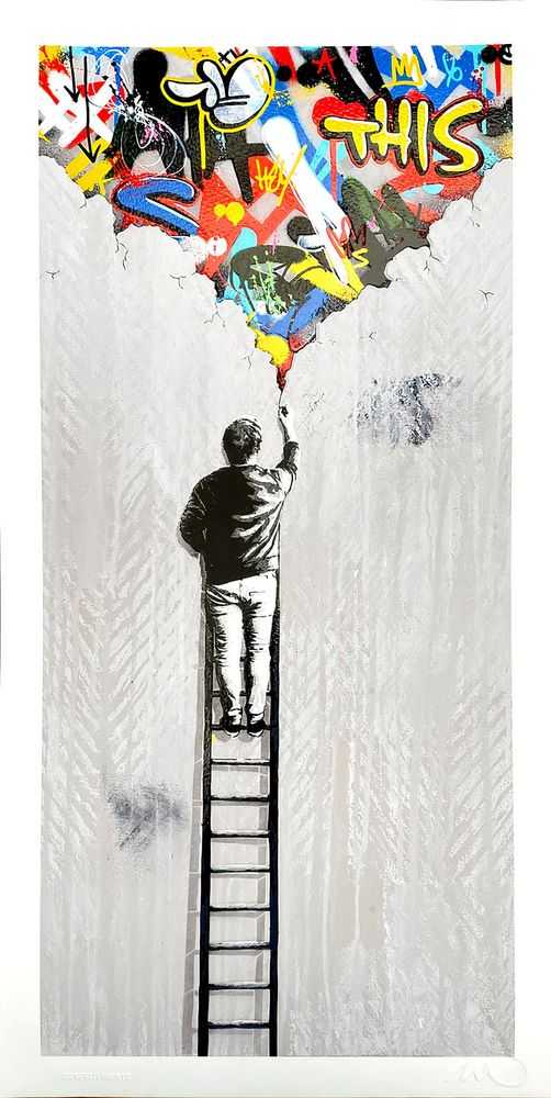 Martin Whatson, ‘The Crack’, 23-12-2021, Print, Pigment with 7 Colour screenprint On 300 Gsm Somerset satin Paper, Graffiti Prints, 