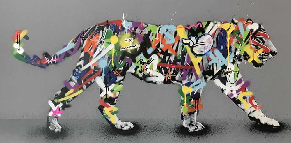 Martin Whatson, ‘Tiger (Hand Finished)’, 2017, Print, hand-finished 8 colour screenprint on 300gsm somerset paper, Graffiti Prints, Numbered, Dated, Handfinished