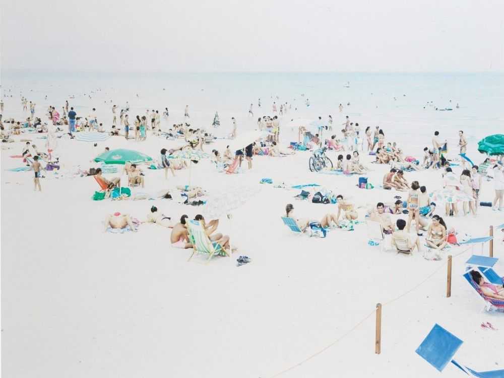 Massimo Vitali, ‘Cagliari Blue Rectangle’, 2006, Photography, Offset lithographs in colours on smooth wove paper, Steidl Verlag, Numbered