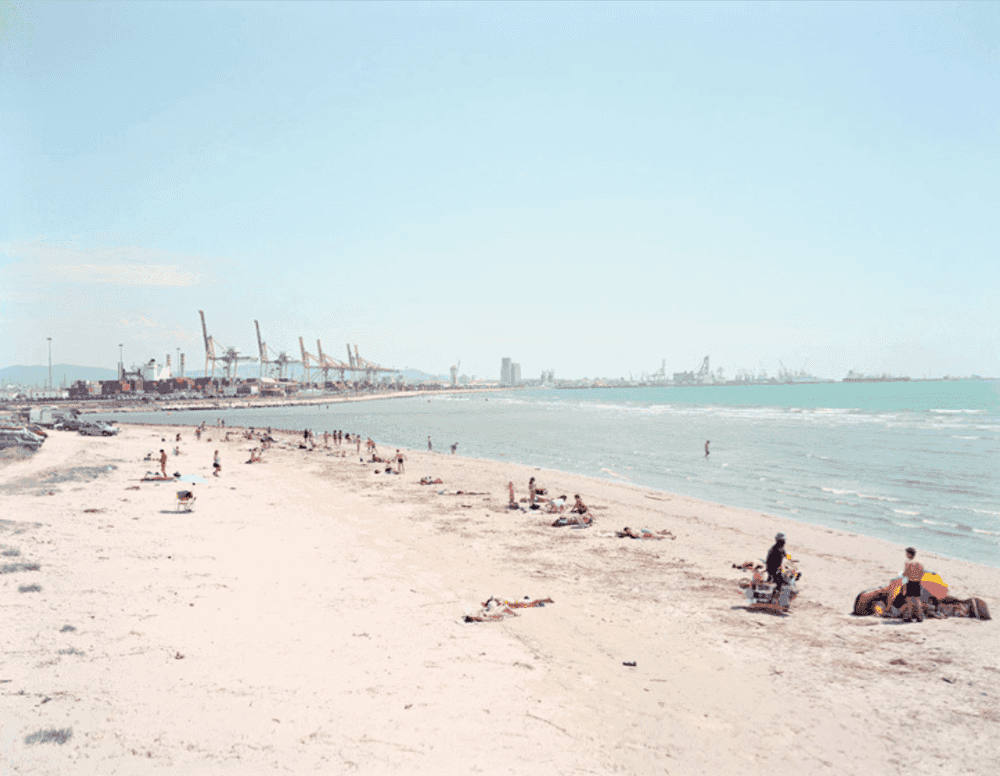 Massimo Vitali, ‘Calambrone’, 2002, Photography, Offset Lithograph on Consort Royal 300gm paper, null, Numbered