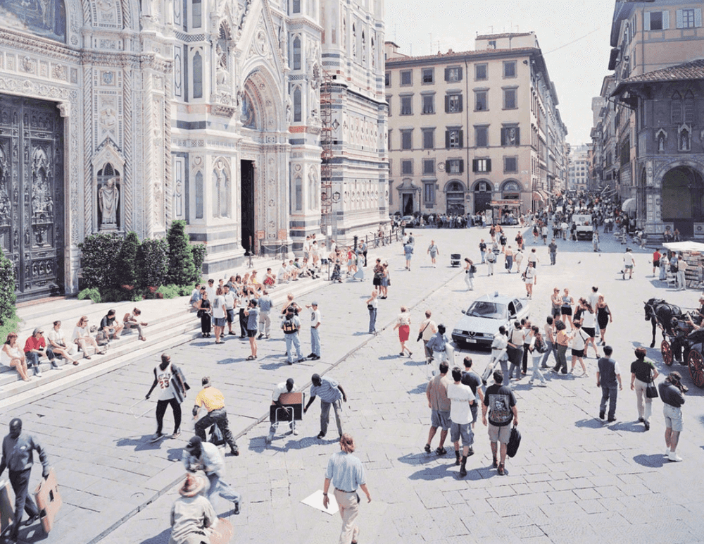 Massimo Vitali, ‘Firenze via via’, 2002, Photography, Offset Lithograph on Consort Royal 300gm paper, null, Numbered