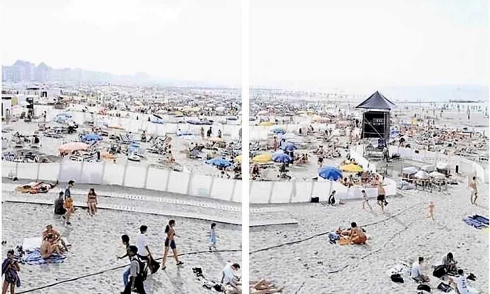 Massimo Vitali, ‘Knokke 4-5 Panorama’, 2000, Photography, Offset lithographs in colours on smooth wove paper, null, Numbered