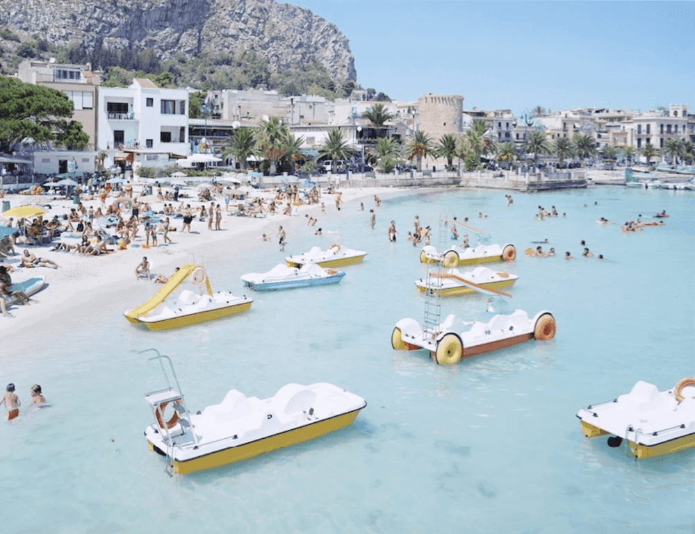 Massimo Vitali, ‘Mondello Paddle Boats’, 2007, Photography, C-print, null, Numbered