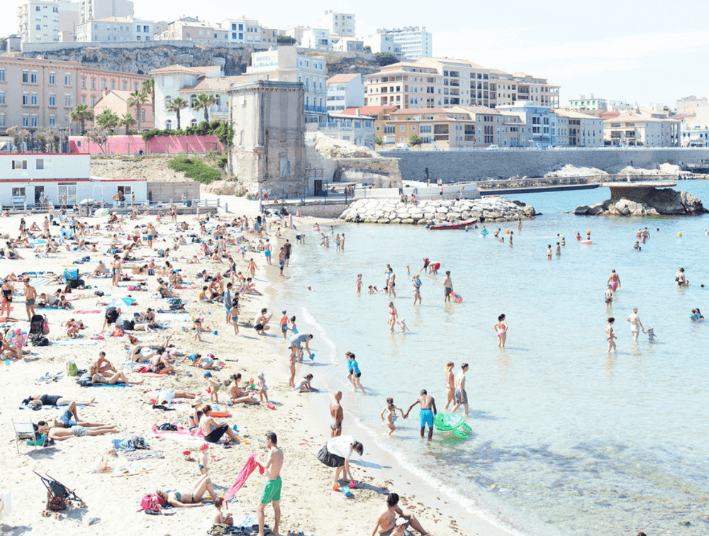 Massimo Vitali, ‘Plage des Catalans Green Turtle’, 2017, Photography, Archival print, null, Numbered