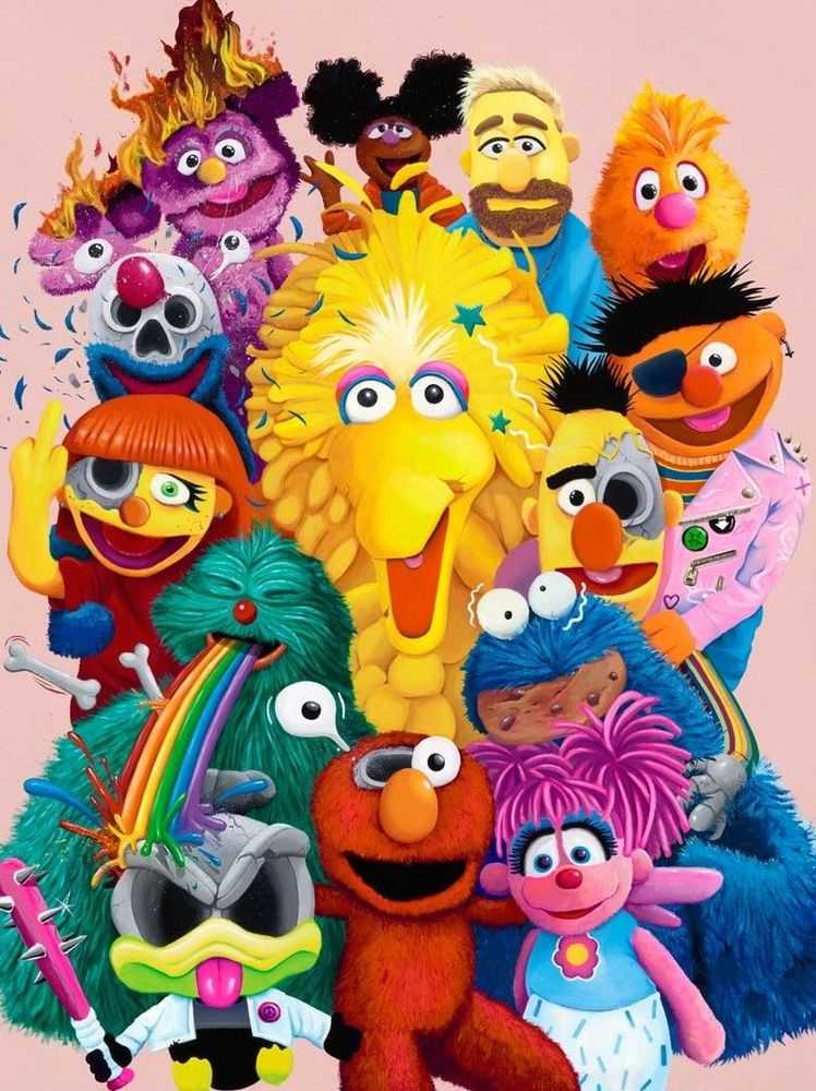 Matt Gondek, ‘Deconstructed Sesame Street’, 2026, Print, Oil on Canvas, null, 