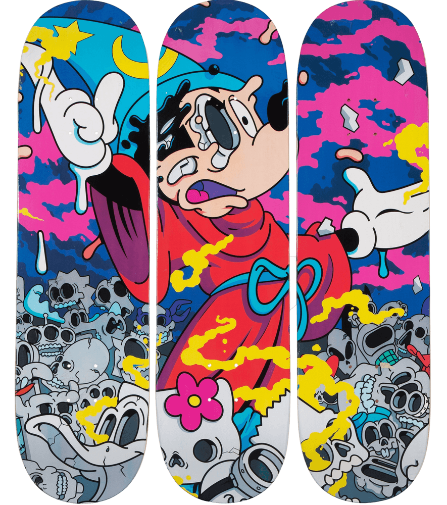 Matt Gondek, ‘Growing Pains’, 03-11-2018, Collectible, Printed on 3 Maple Wood Triptych boards, ComplexCon, Numbered