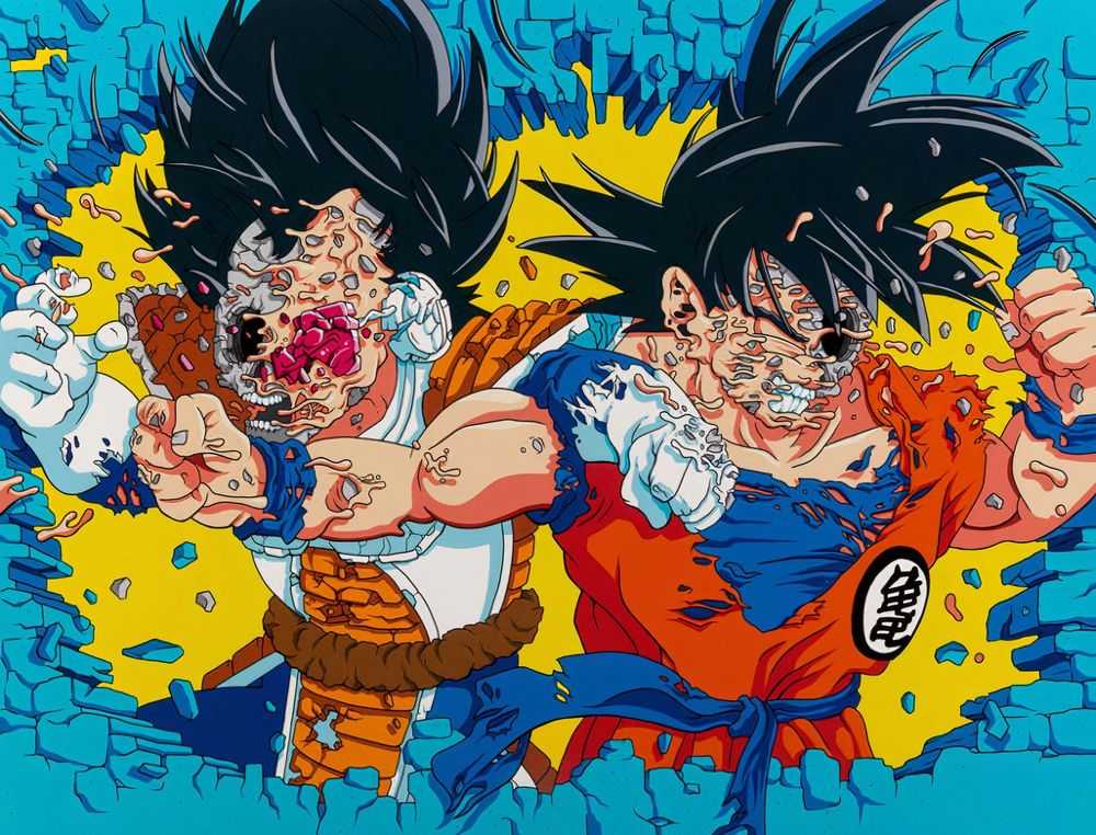 Matt Gondek, ‘Vegeta Vs. Goku’, 02-06-2017, Print, Pigment print on Somerset Velvet Fine Art Paper., Avenue des Arts, Numbered