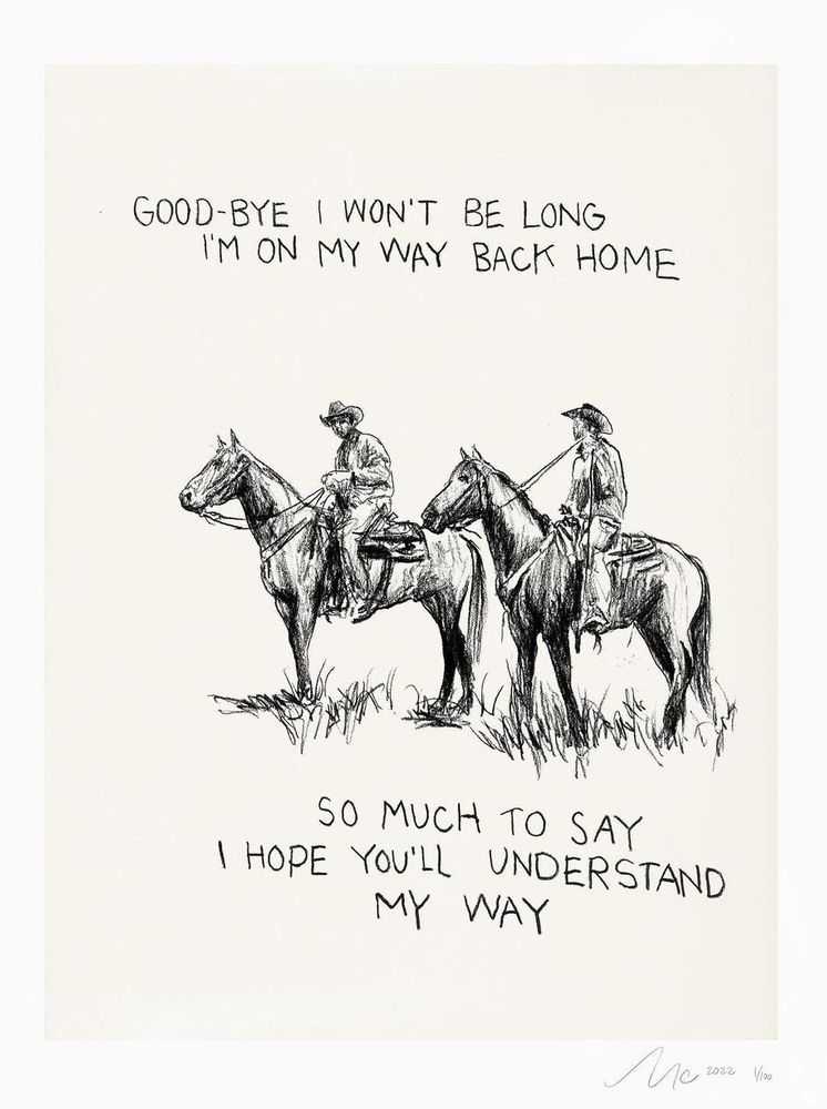 Matt McCormick, ‘Won't Be Long’, 2023, Print, Giclee Print On Moab Entrada Rag White Paper 190, null, Numbered