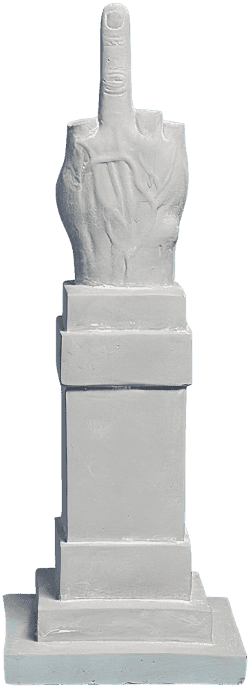 Maurizio Cattelan, ‘LOVE (White)’, 2014, Sculpture, Concrete, Seletti, 