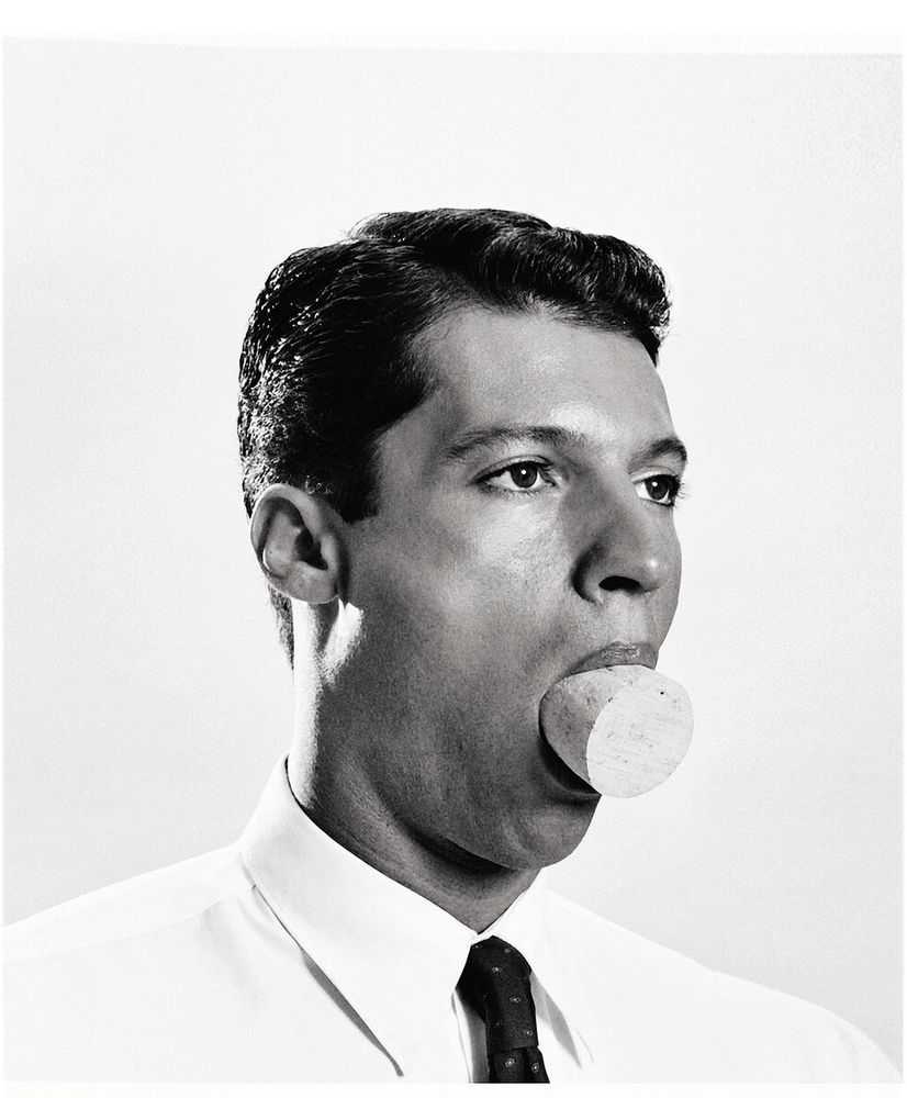 Maurizio Cattelan, ‘"Untitled", 2000 (for Parkett 59)’, 2000, Print, Black-and-white photograph, digital print on paper (Uso Mano), Parkett Editions, Numbered