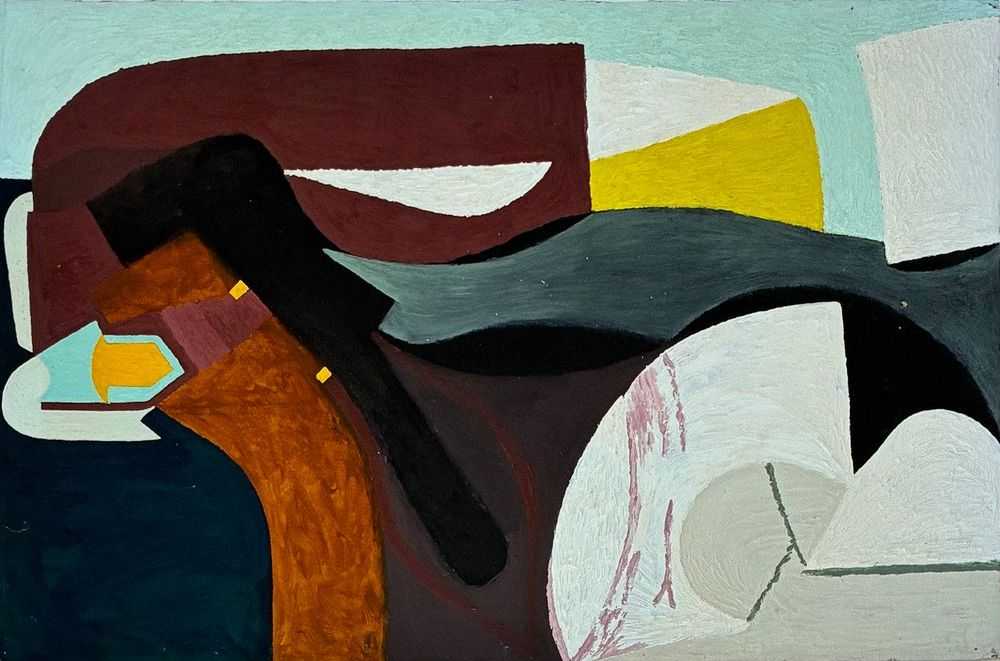 Maybelle Stamper, ‘Untitled (Abstract #MS B32)’, 1940, Print, Oil on heavy handmade paper, null, 