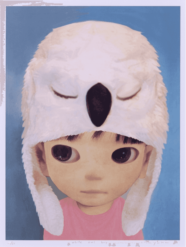 Mayuka Yamamoto, ‘White Owl Boy’, 2019, Print, Lithograph, GallerySP, Numbered