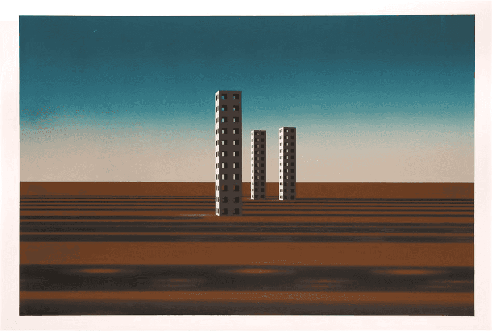 Mehdi Ghadyanloo, ‘Spaces Of Hope’, 2016, Print, Screenprint in colours on wove paper, Howard Griffin Gallery, Numbered