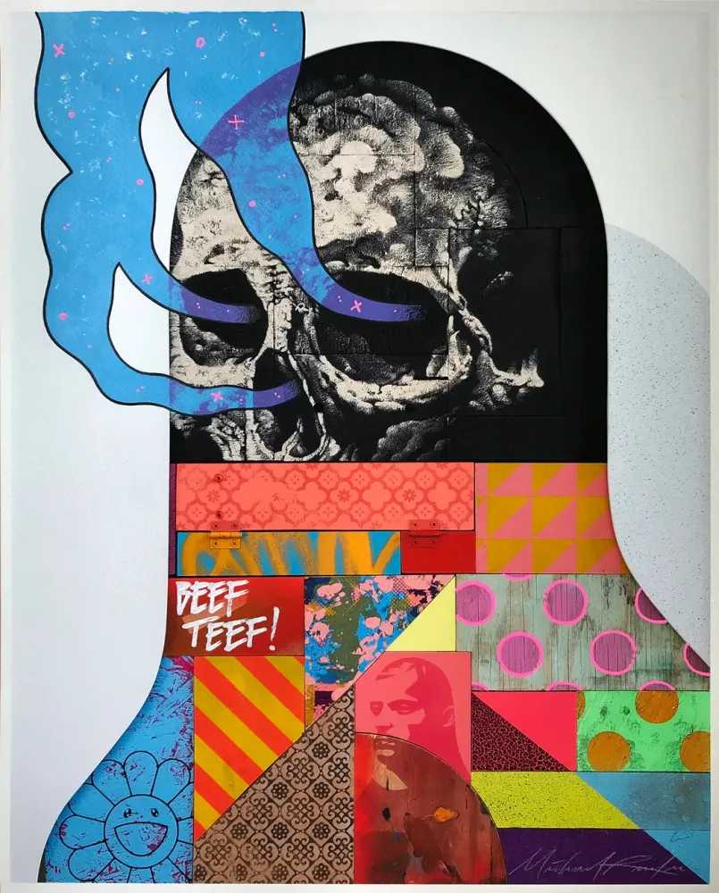 Michael Reeder, ‘Beef Teef (HPM Smoke)’, 23-04-2020, Print, Hand-finished archival pigment print, Hashimoto Contemporary, Numbered, Handfinished