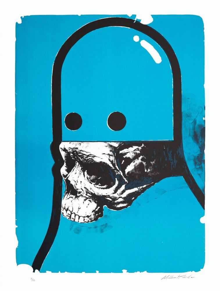Michael Reeder, ‘False Prophet (Blue)’, 02-12-2019, Print, Lithograph 2 colors printed with Marinoni lithographic press, hand cut on BFK Rives 270gsm, Print Them All, Numbered
