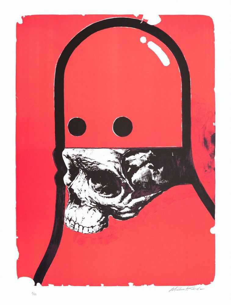 Michael Reeder, ‘False Prophet (Coral)’, 02-12-2019, Print, Lithograph 2 colors printed with Marinoni lithographic press, hand cut on BFK Rives 270gsm, Print Them All, Numbered