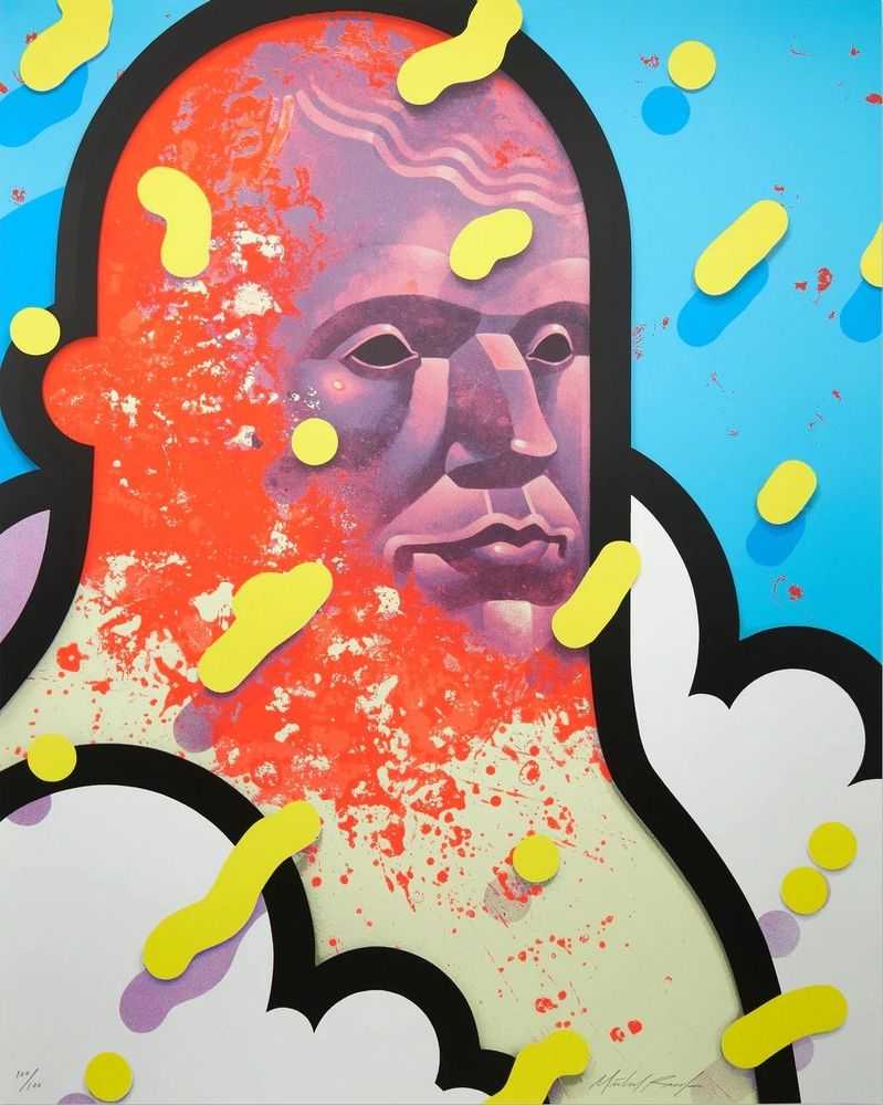 Michael Reeder, ‘Sky High’, 21-01-2021, Print, 13 color screenprint on coventry rag 290gsm, Hashimoto Contemporary, Numbered