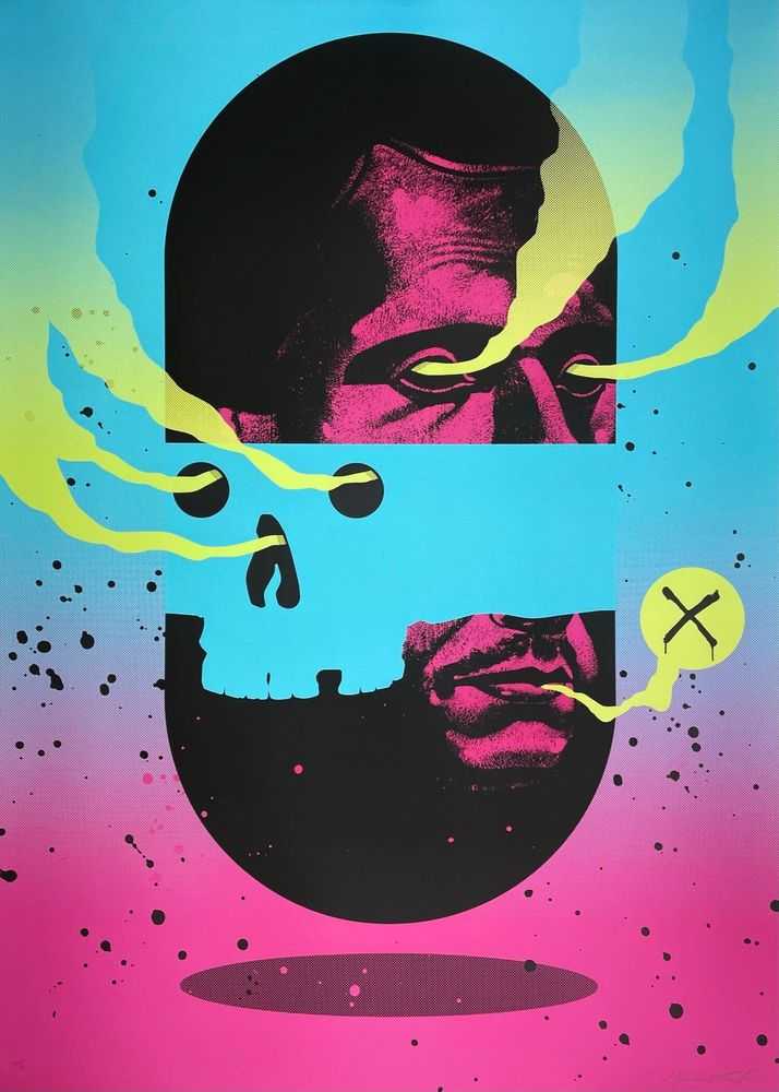 Michael Reeder, ‘Time Capsule (PP)’, 2023, Print, 8-color screenprint on Rising Museum Board 500g with phosphorescent glow-in-the-dark ink and hand-deckled edges, null, Numbered