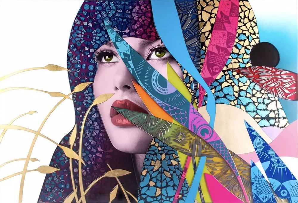Miss Bugs, ‘Data Raider’, 31-05-2022, Print, Acrylic Painting / Mix Media, paper cuts, surgical blades, 24ct gold leaf embossed butterfly wings, float cast in resin on wood and aluminium, Self-Released, Numbered, Handfinished