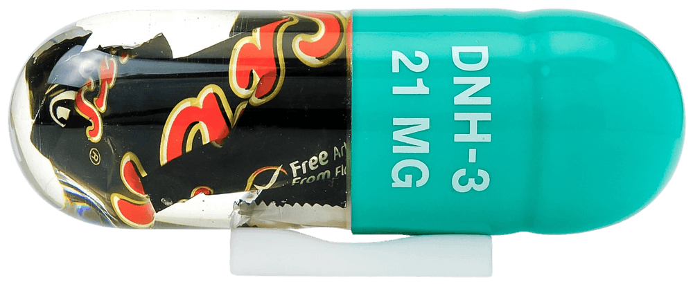 Miss Bugs, ‘P2 (Junk Caps - Mars)’, 2022, Sculpture, Polyurethane UV Resin with Pigment with Encapsulated Discarded Food Wrapper, Jealous Gallery, 